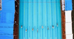 Busan launches Hwamyeong outdoor swimming pool competition for year-round waterfront complex Hwamyeong outdoor swimming pool competition