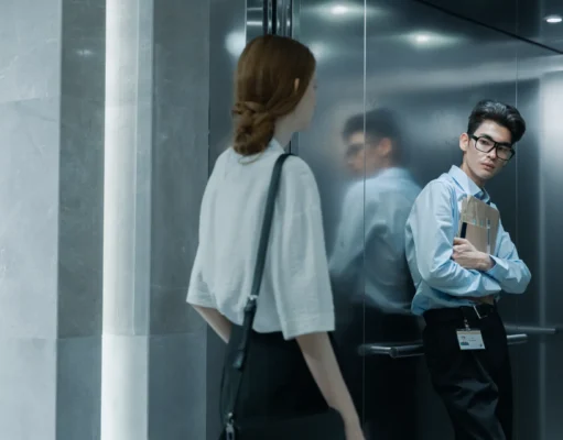 Lift in a commercial office building