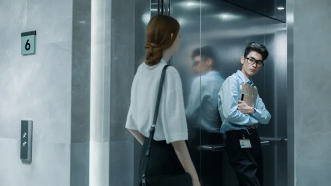 Lift in a commercial office building